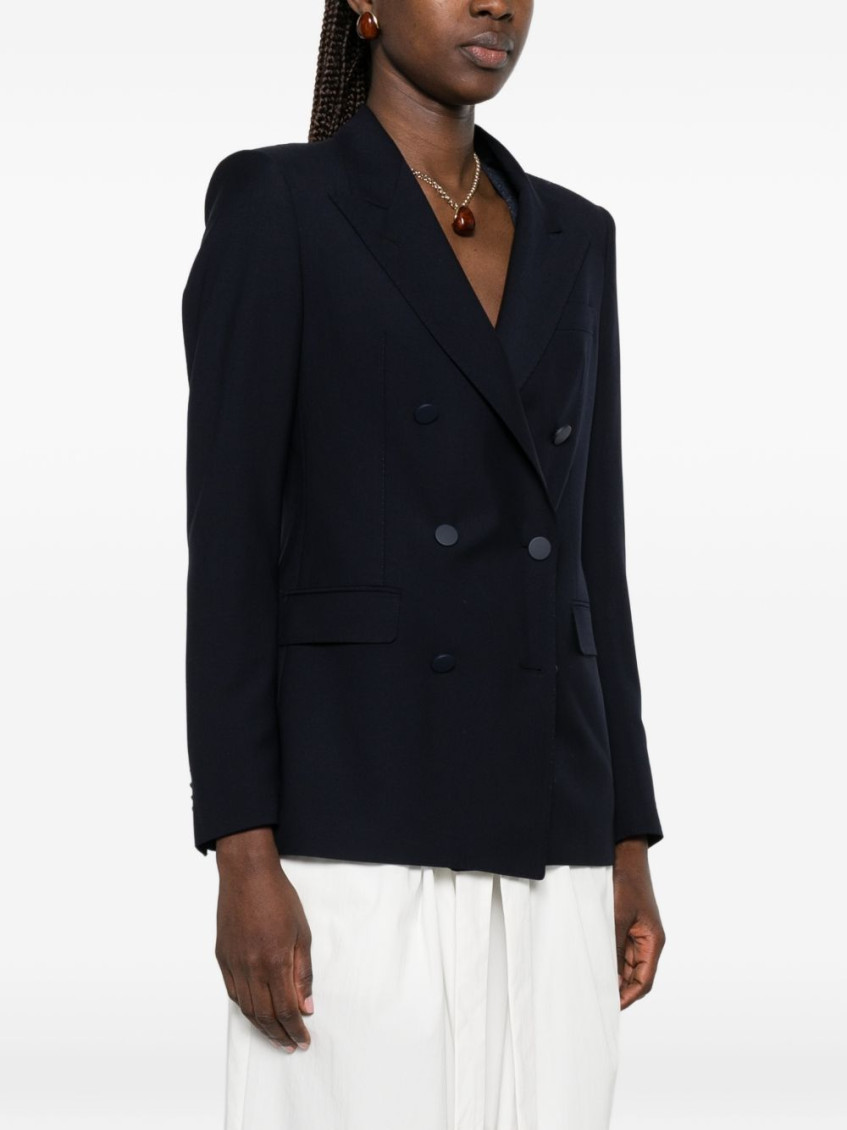Tagliatore - double breasted blazer buttoned cuffs shoulder