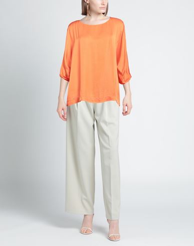 Rossopuro Woman Top Orange Size M Viscose