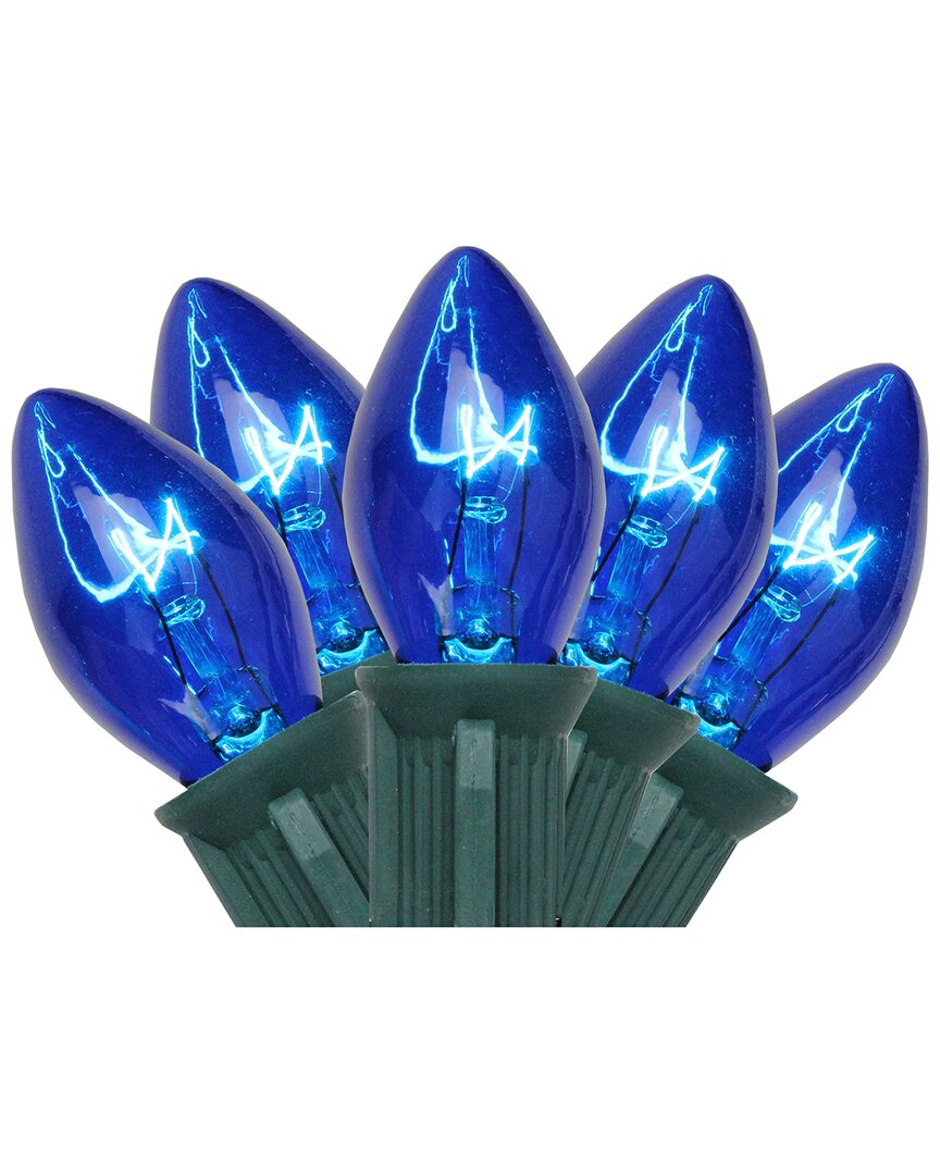 Northlight 25-Count Blue C7 Christmas Light Set 24ft Green Wire