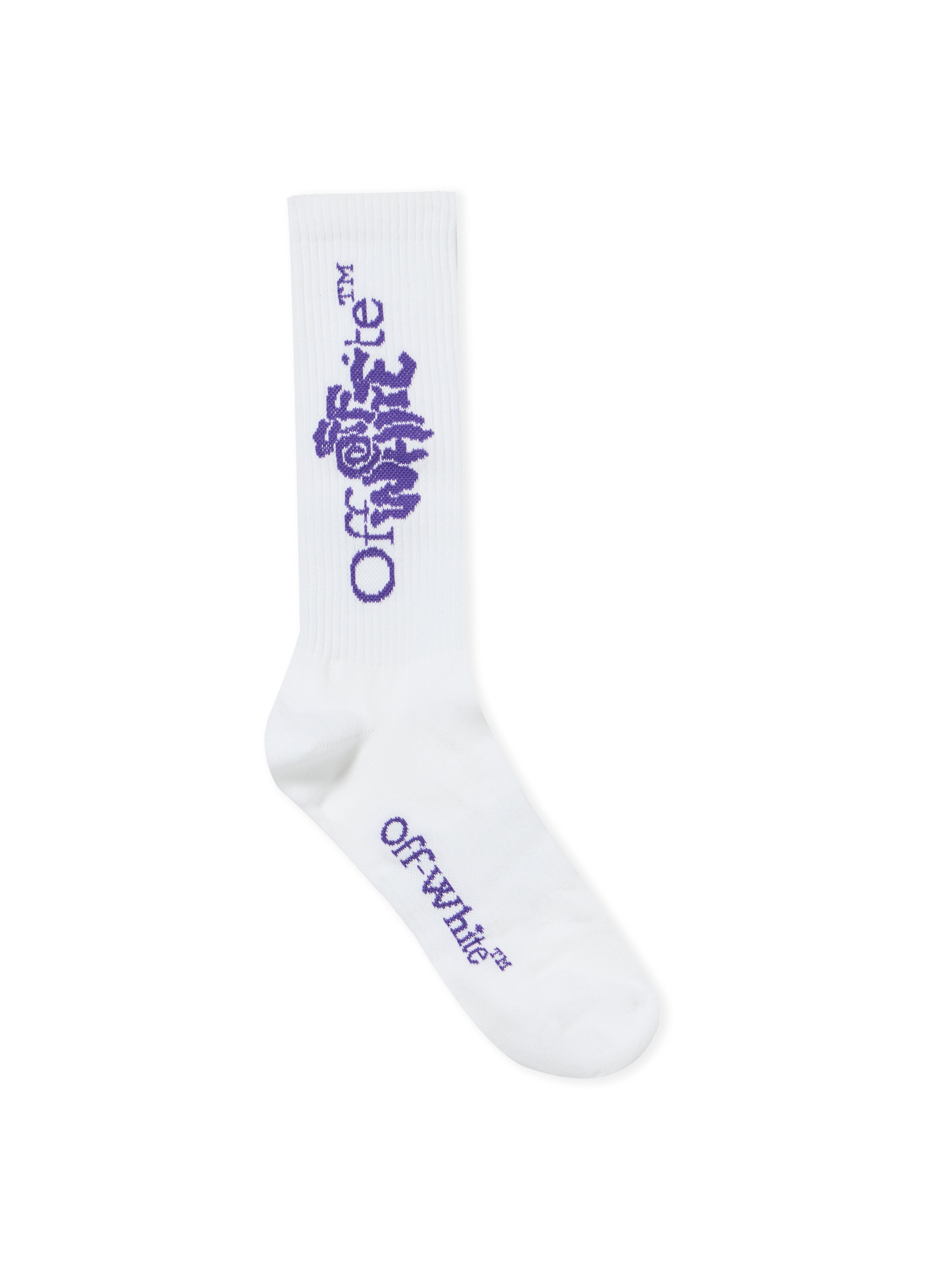 Diagonal Vulcanized Mid Socks - Female Accessories White
