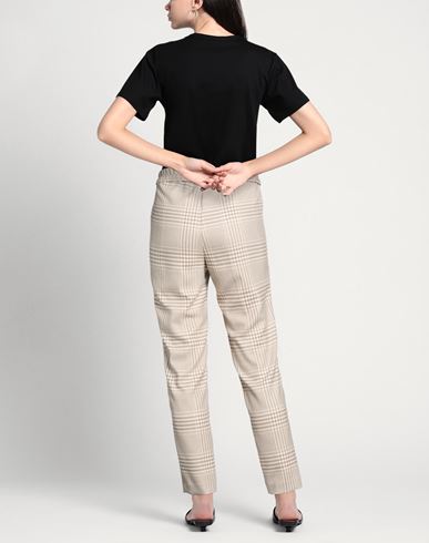 Woman Pants Cream Size 10 Polyester, Viscose, Elastane