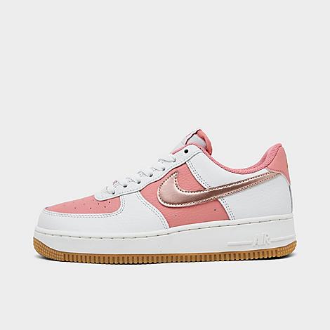 Women's Air Force 1 '07 SE Casual Shoes in Rust Pink/Metallic Red Bronze/Summit White