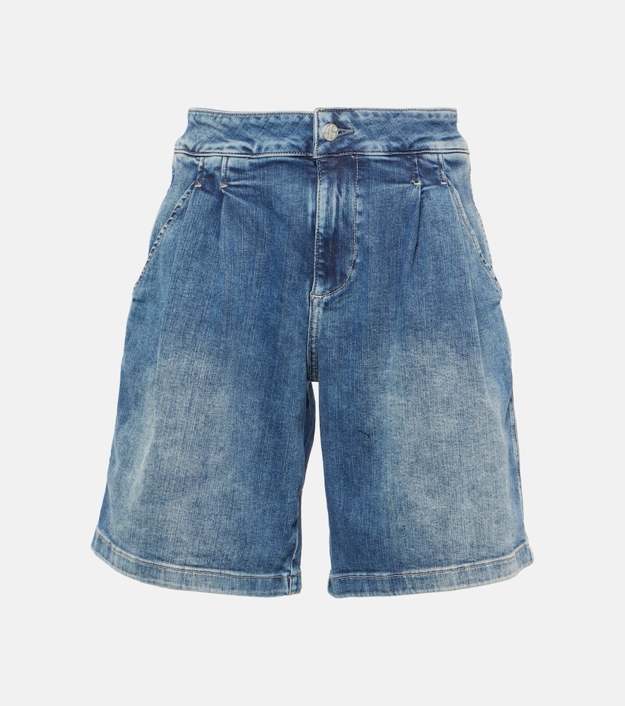 High-rise denim shorts