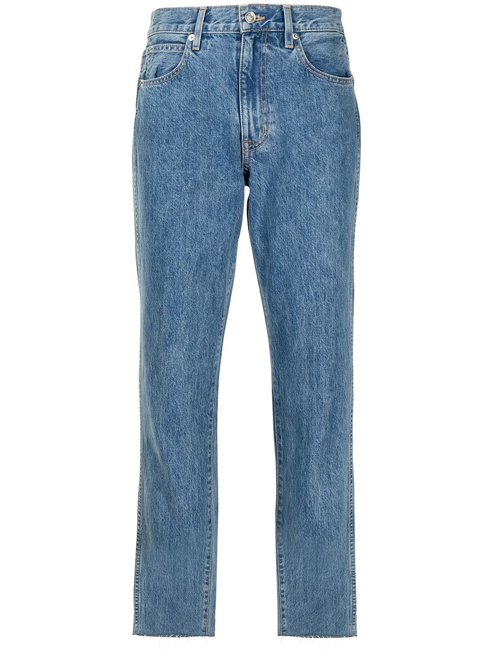Hero high-rise straight-leg jeans - Blue