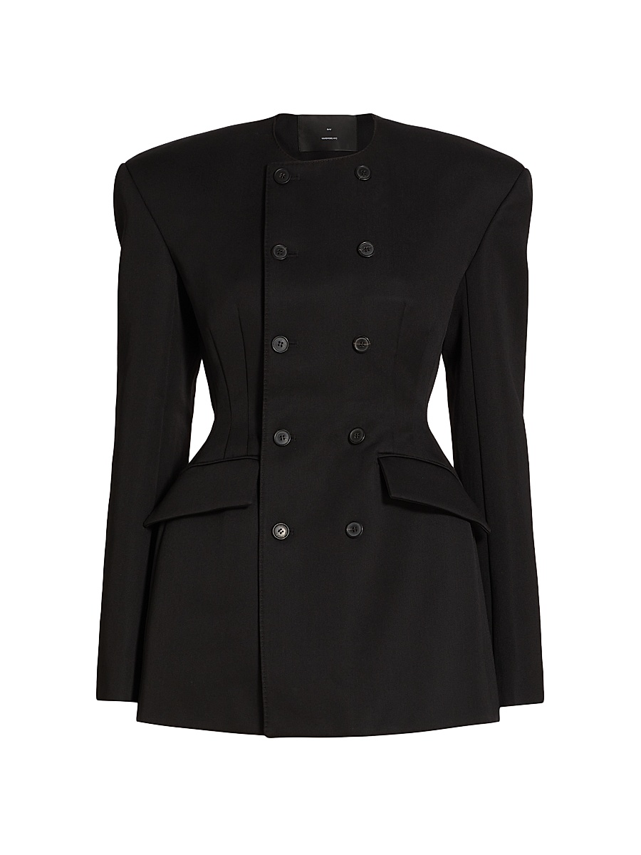 Women's RHW Double-Breasted Blazer Minidress - Black