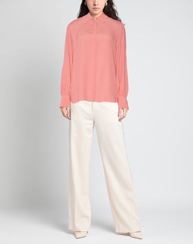 Woman Shirt Pink Size 2 Acetate, Silk