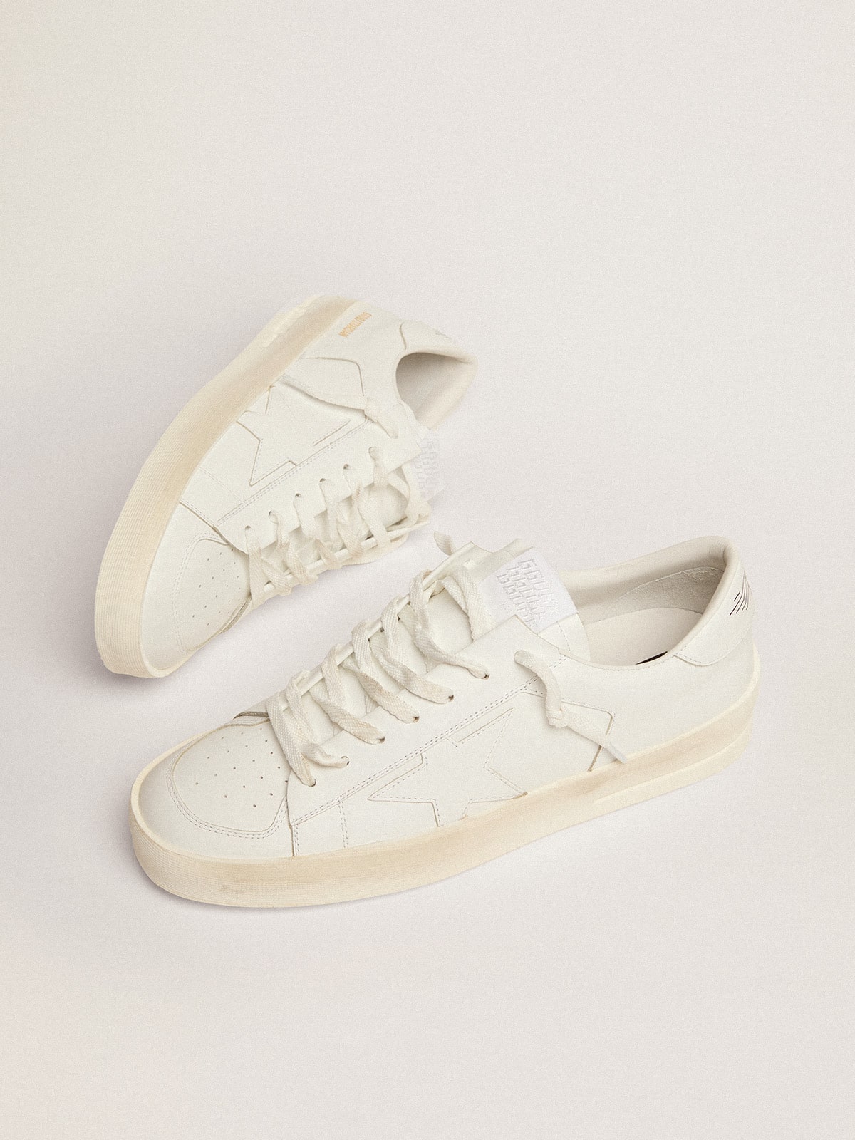 Golden Goose - Men's Stardan In White Leather, Man