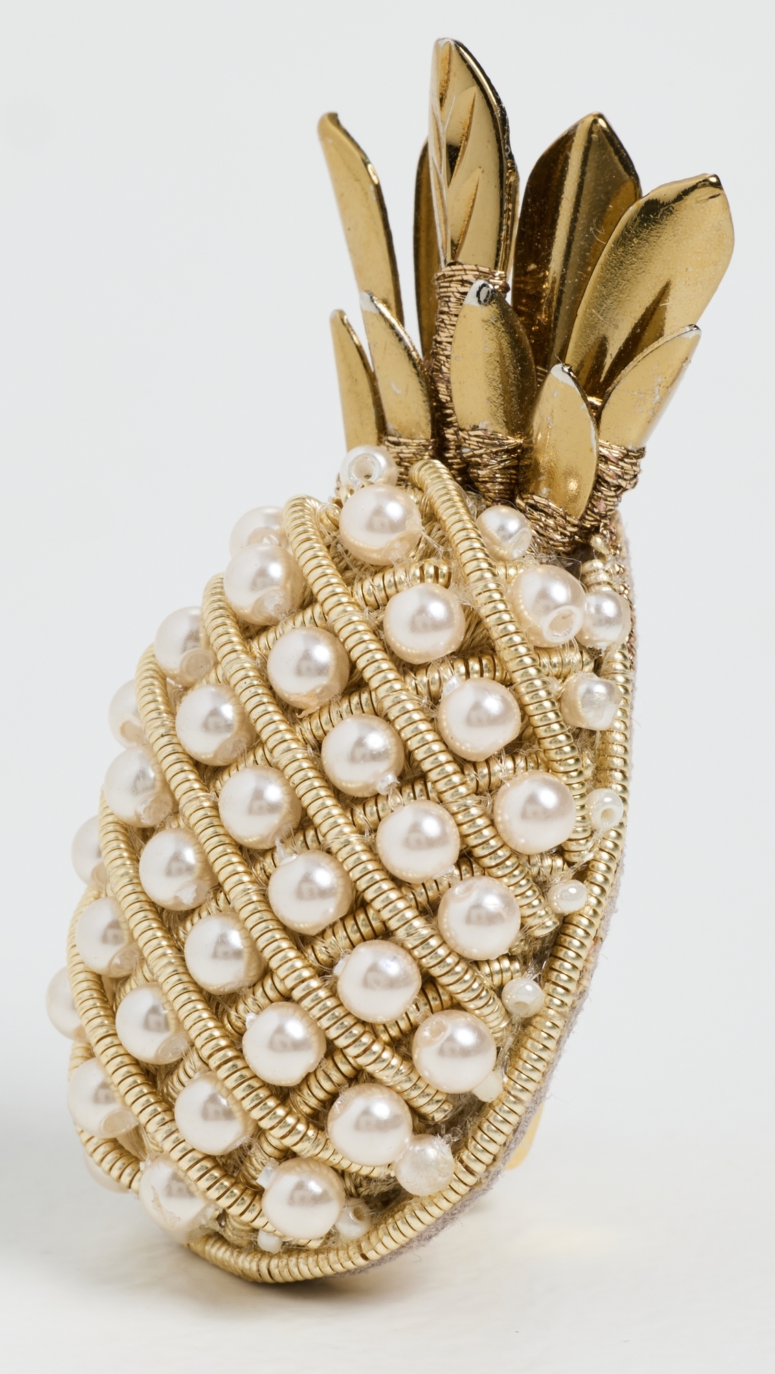 Deepa Gurnani Pineapple Earrings Gold One Size