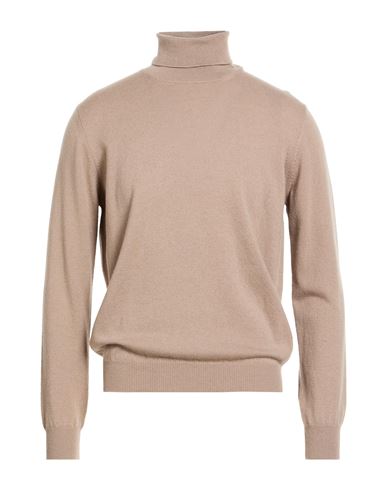 Man Turtleneck Beige Size 40 Cashmere