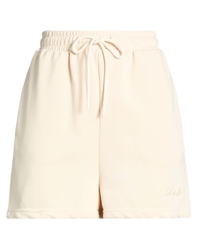 Woman Shorts & Bermuda Shorts Ivory Size M Cotton, Polyester