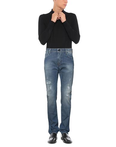 Man Jeans Blue Size 32 Cotton, Polyester, Elastane