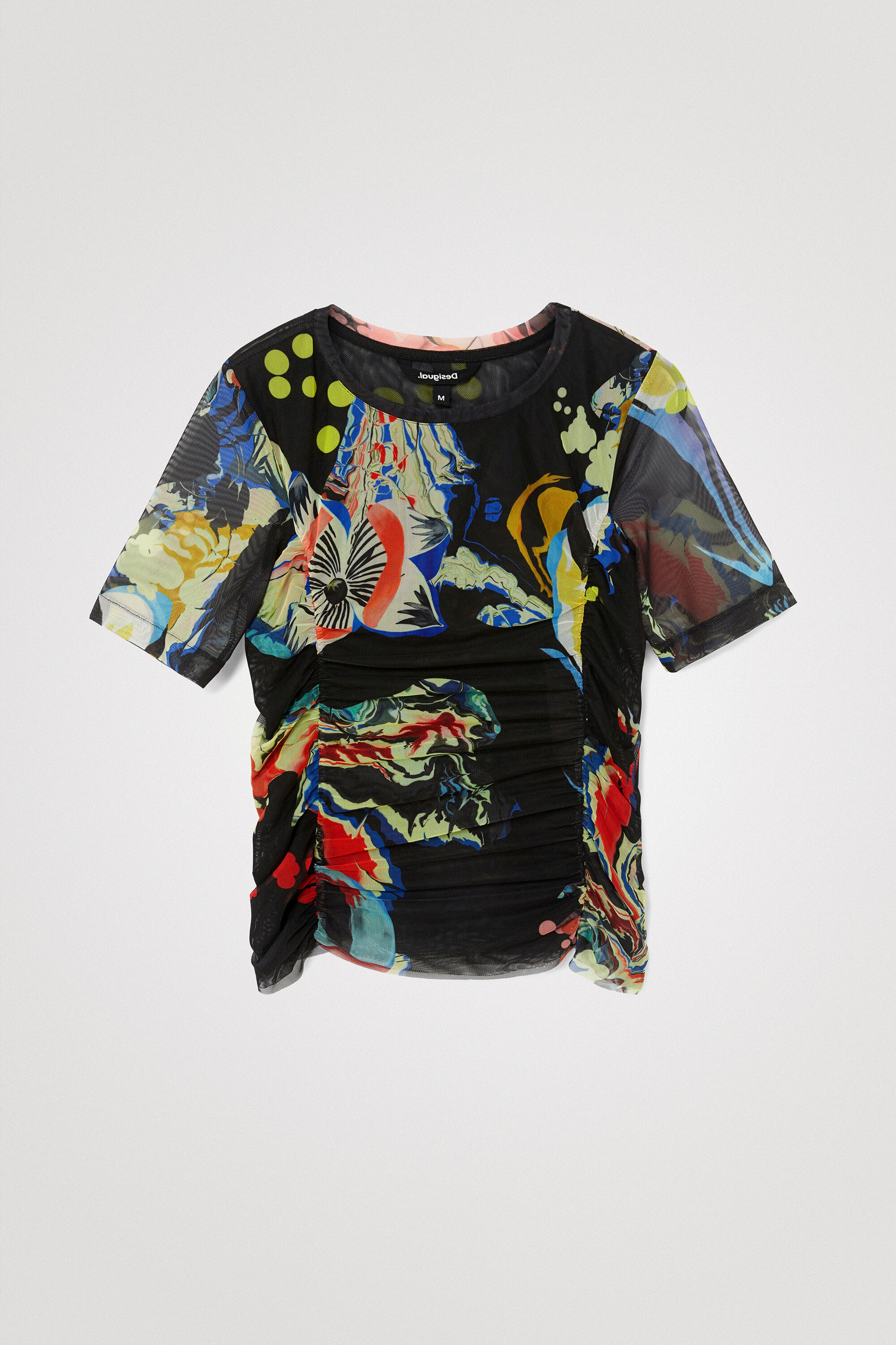Slim gathered T-shirt