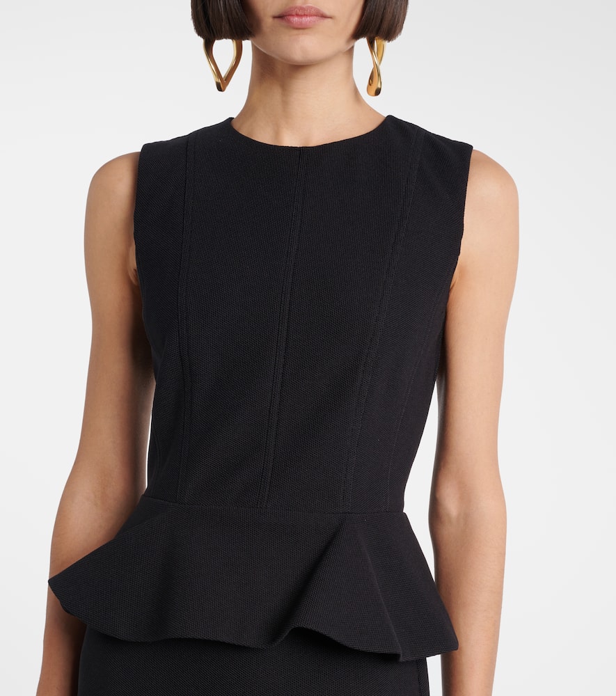 Cosmos peplum jersey midi dress