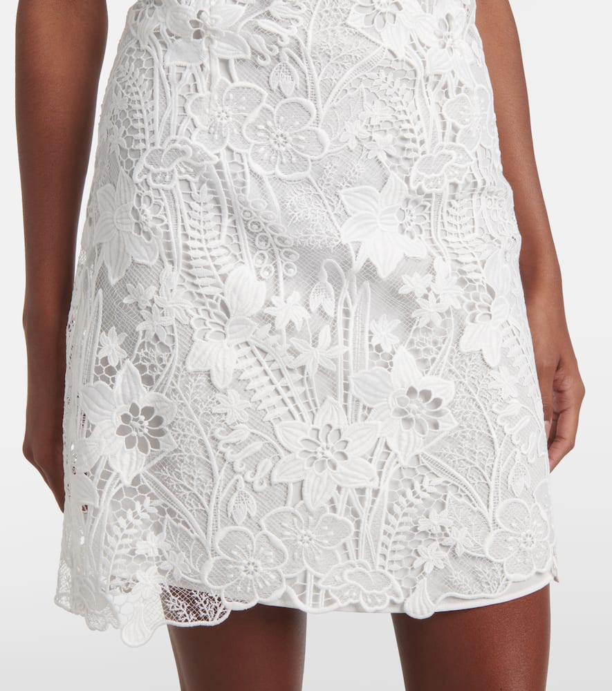 Floral lace minidress