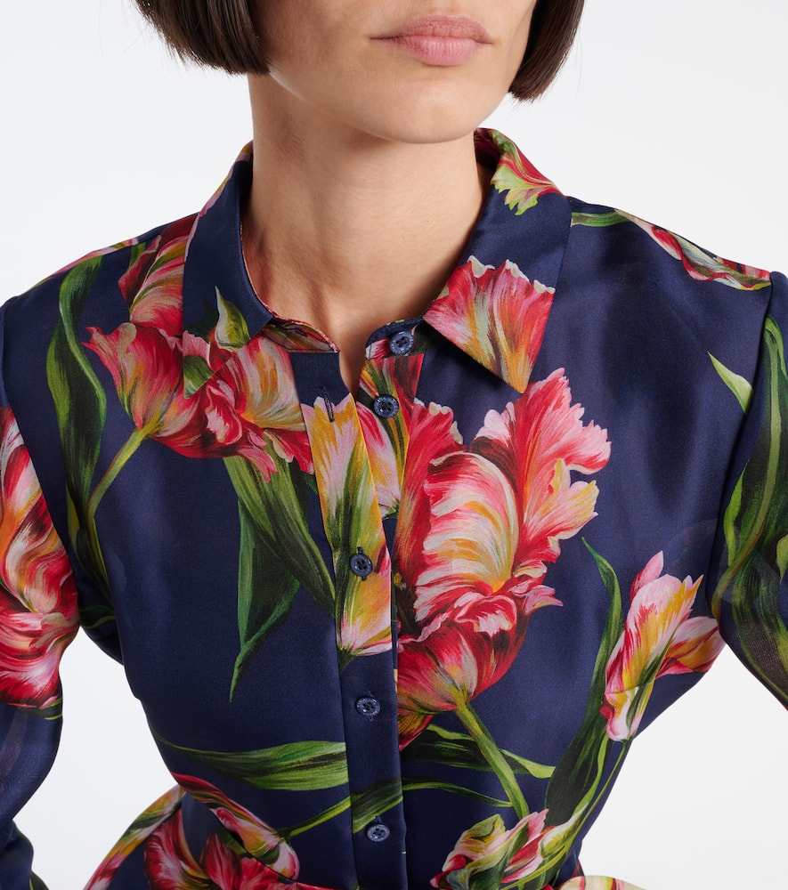 Floral gazar gown