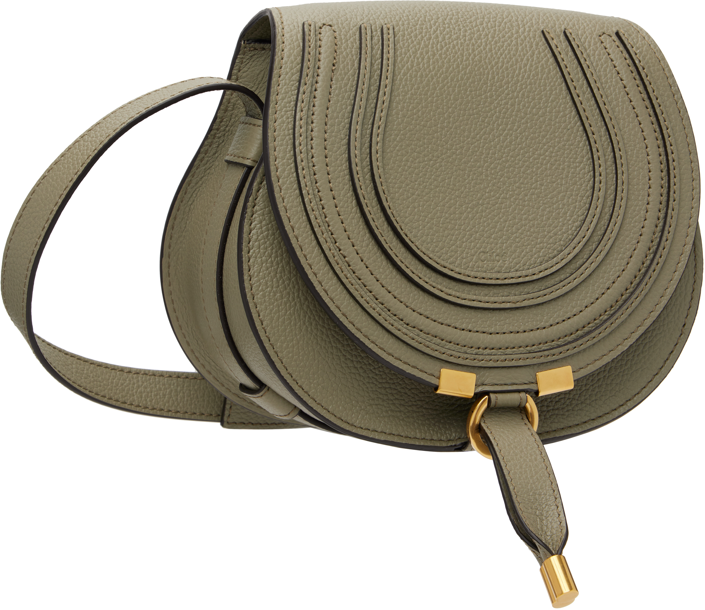 Taupe Small Marcie Saddle Bag