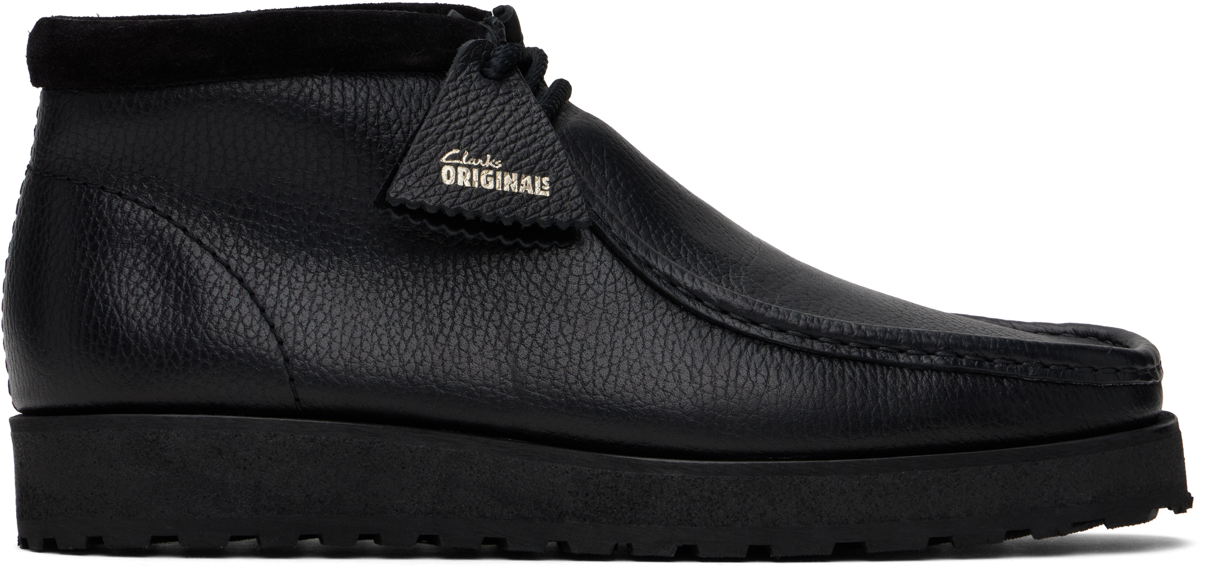 Clarks Originals Black Wallabee Scout Desert Boots