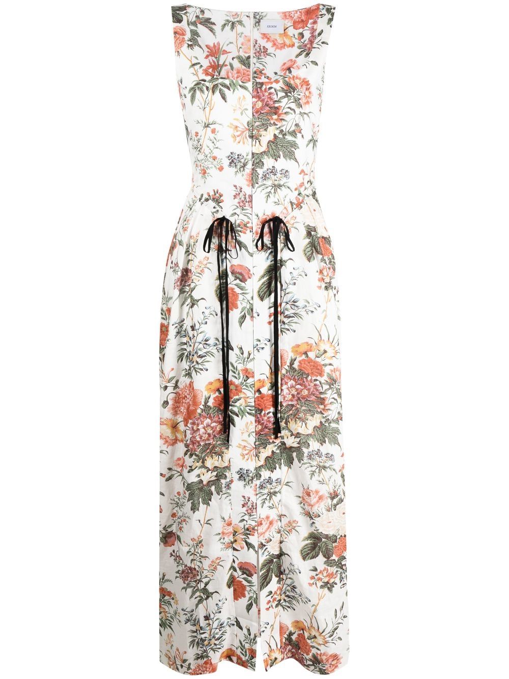 Floral full dress - Green