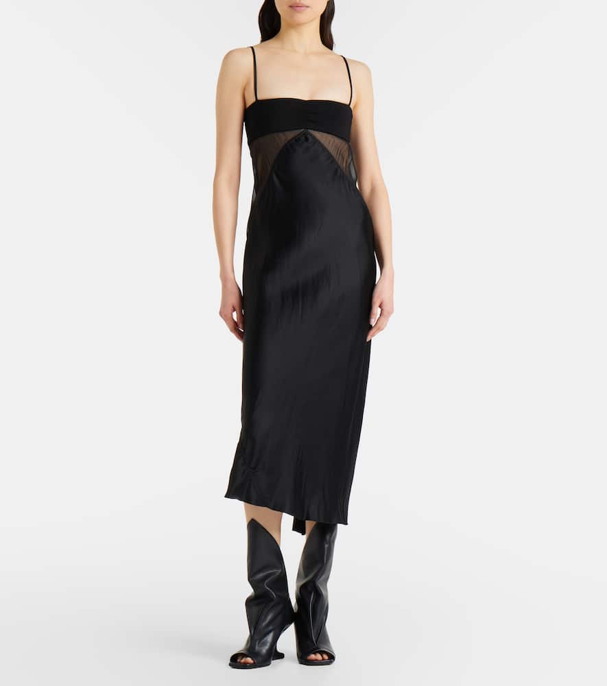 Combo slip dress