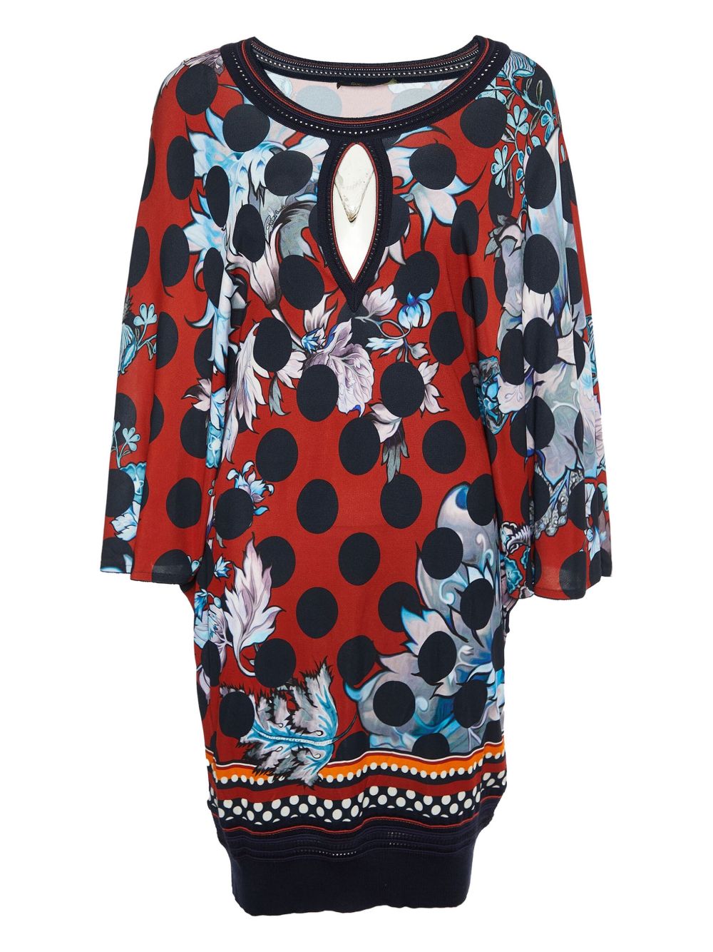 Pre-owned polka-dot dress - Red