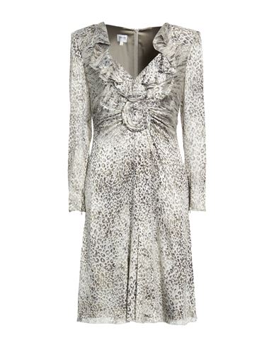 Woman Midi dress Light grey Size 10 Viscose, Silk