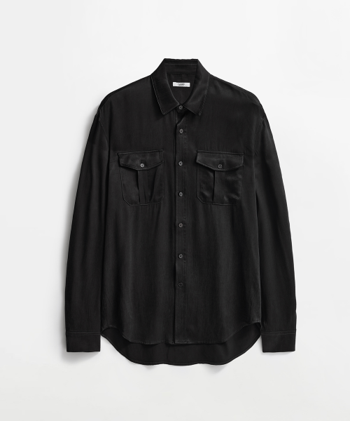 ARMA Cupro Military Shirts Black