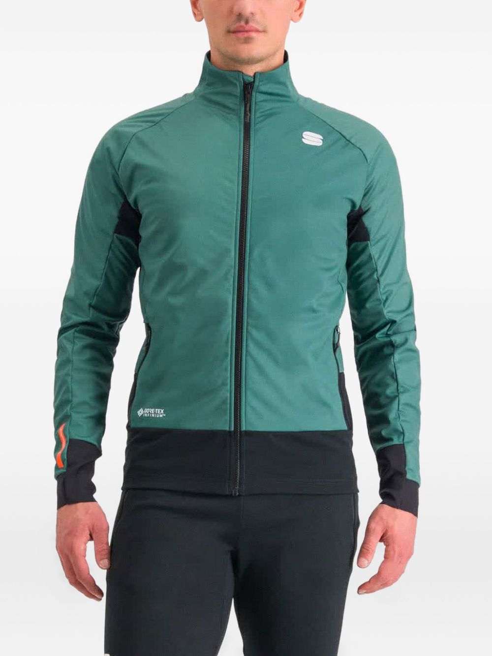 Apex half-zip panelled jacket - Green