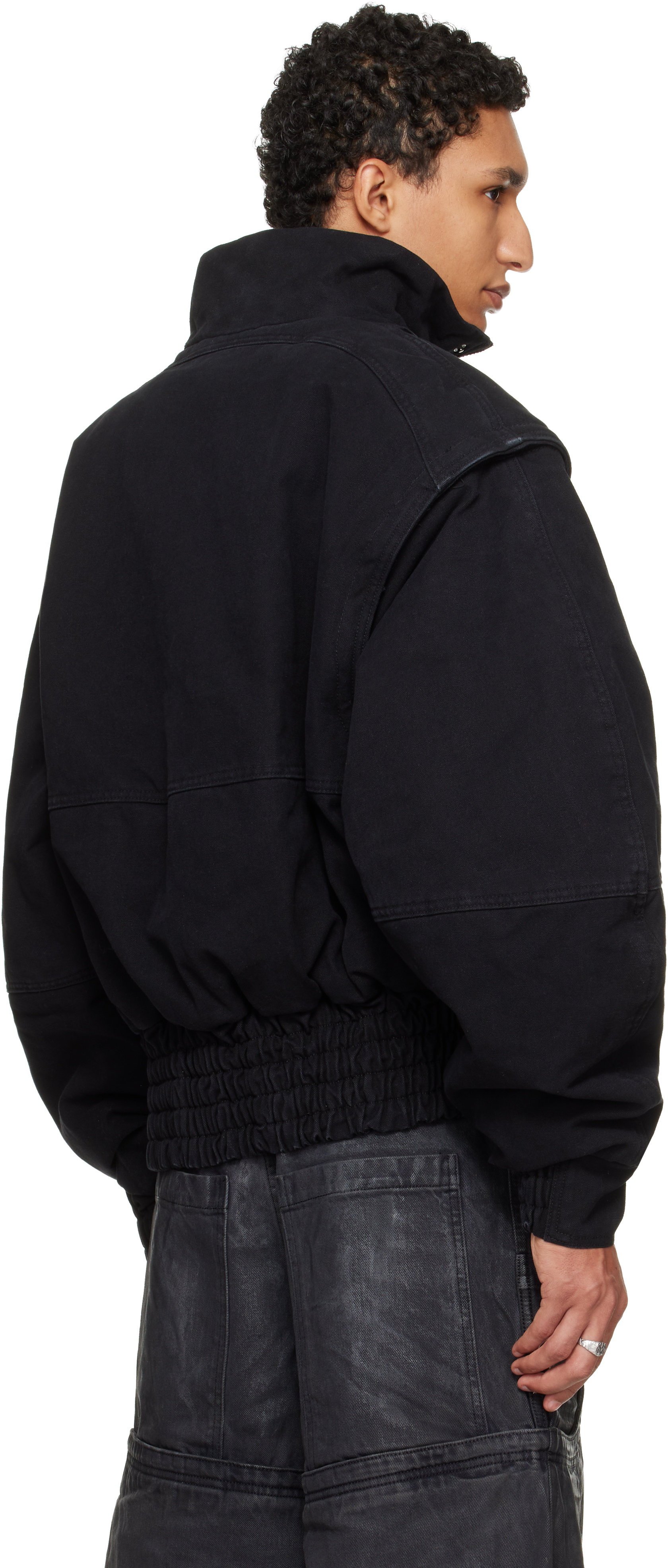 Black Anatnom Bomber Jacket