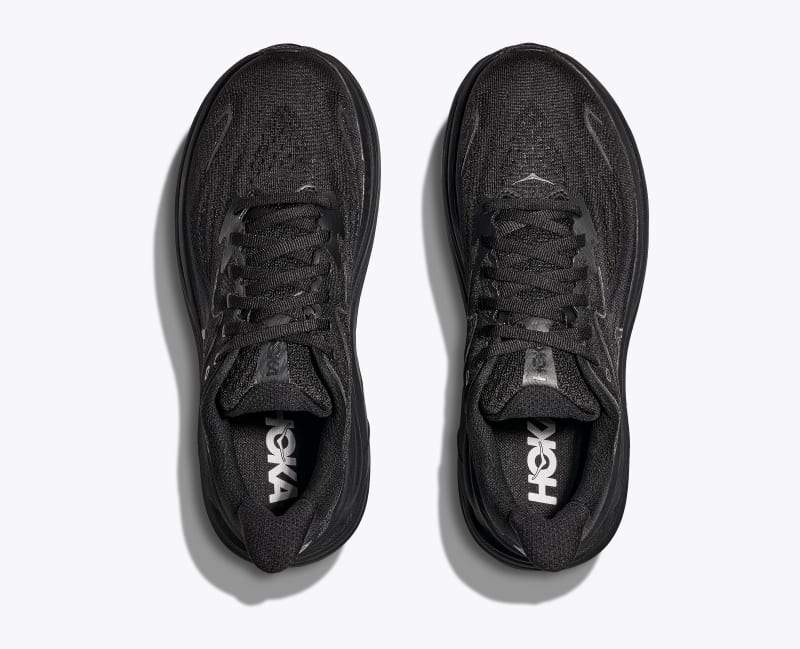 HOKA Women's Clifton 10 Shoes in Black/Black