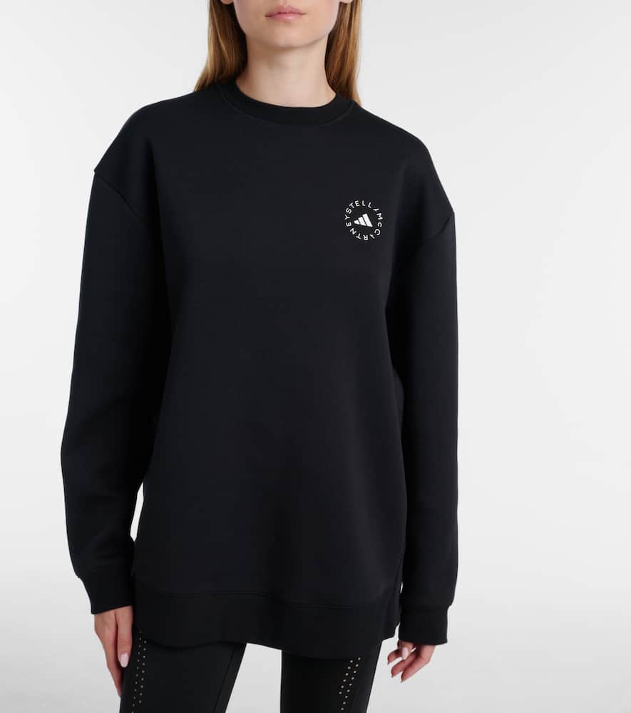 Logo cotton-blend jersey sweatshirt