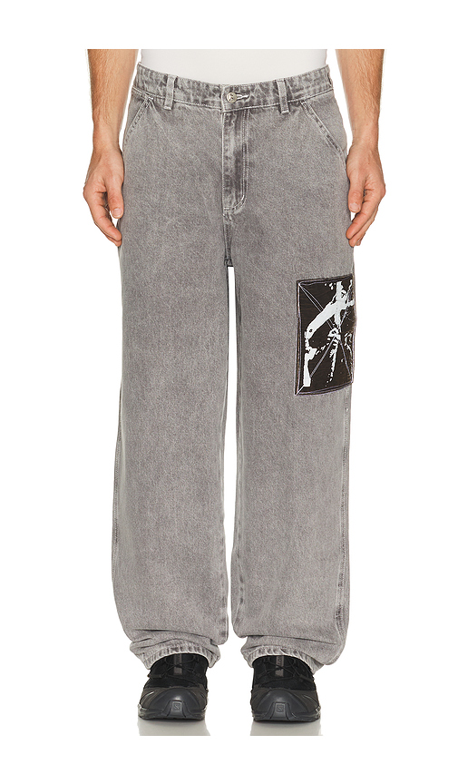 FORMER Distend Denim Jeans in Washed Grey. 36 also