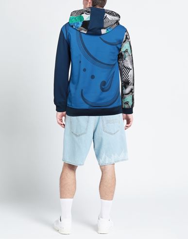Man Sweatshirt Azure Size XS Cotton, Elastane