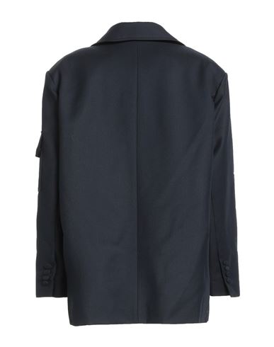 Woman Blazer Midnight blue Size 6 Polyester, Virgin Wool