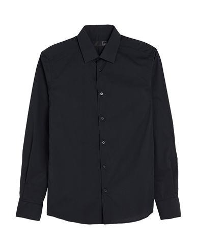 Man Shirt Black Size 14 ½ Cotton, Polyamide, Elastane