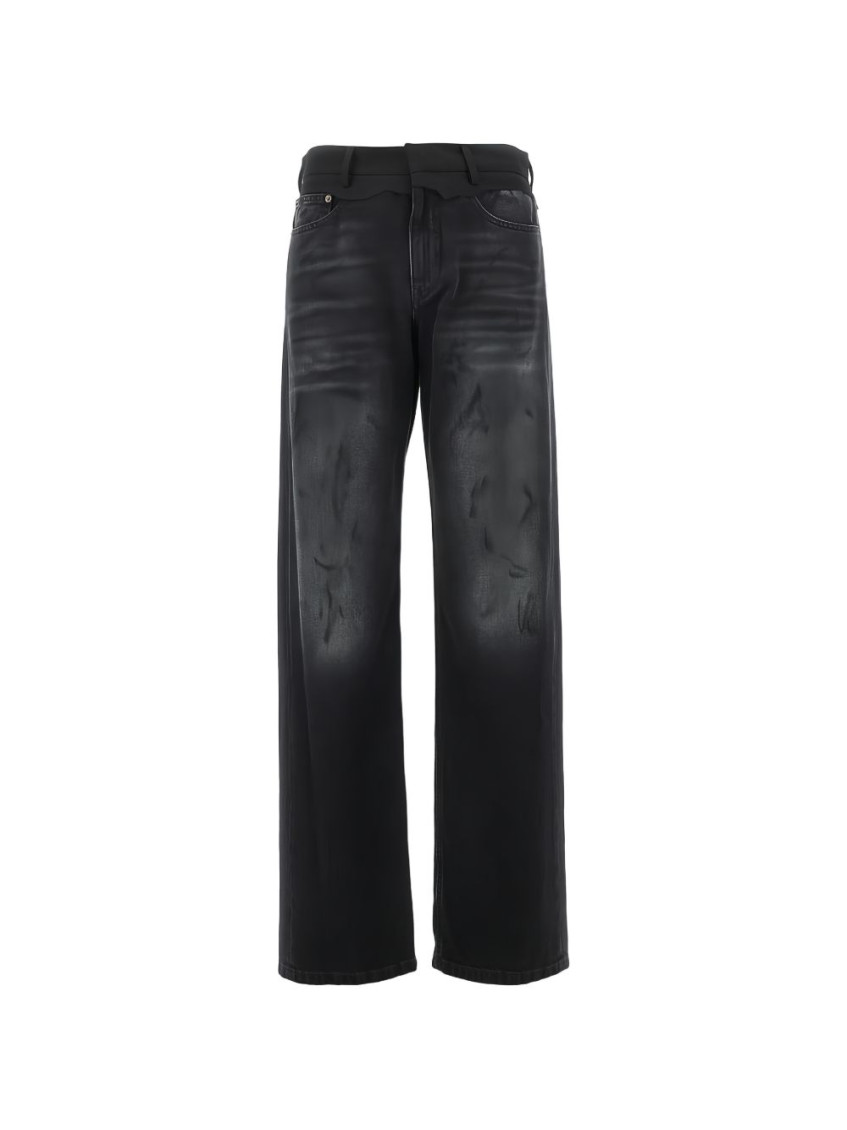 Black Cotton Jeans