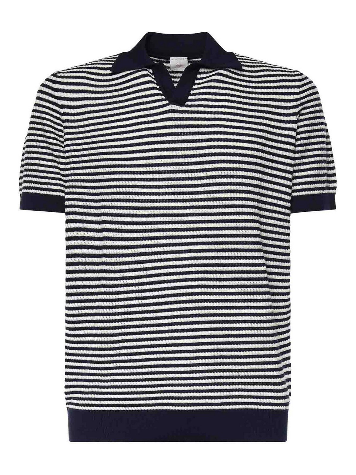 Striped Cotton Polo Shirt