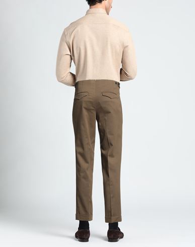 Man Pants Military green Size 30 Cotton, Cashmere, Elastane