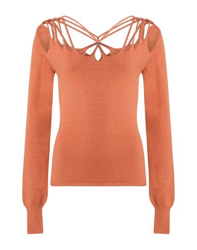 Woman Sweater Orange Size 8 Viscose, Polyester