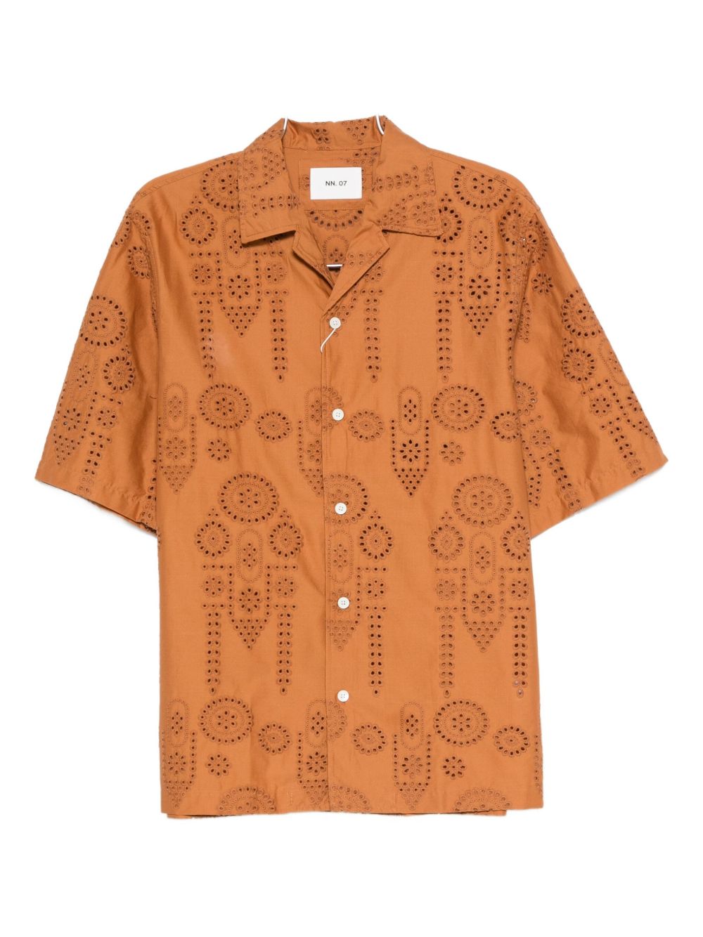 Ben Relaxed Fit Eyelet Camp Shirt