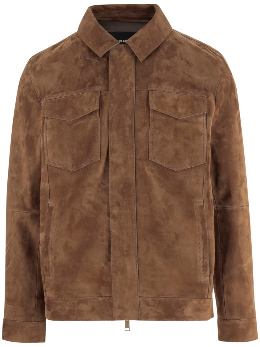 Brown Shirt Collar Jacket