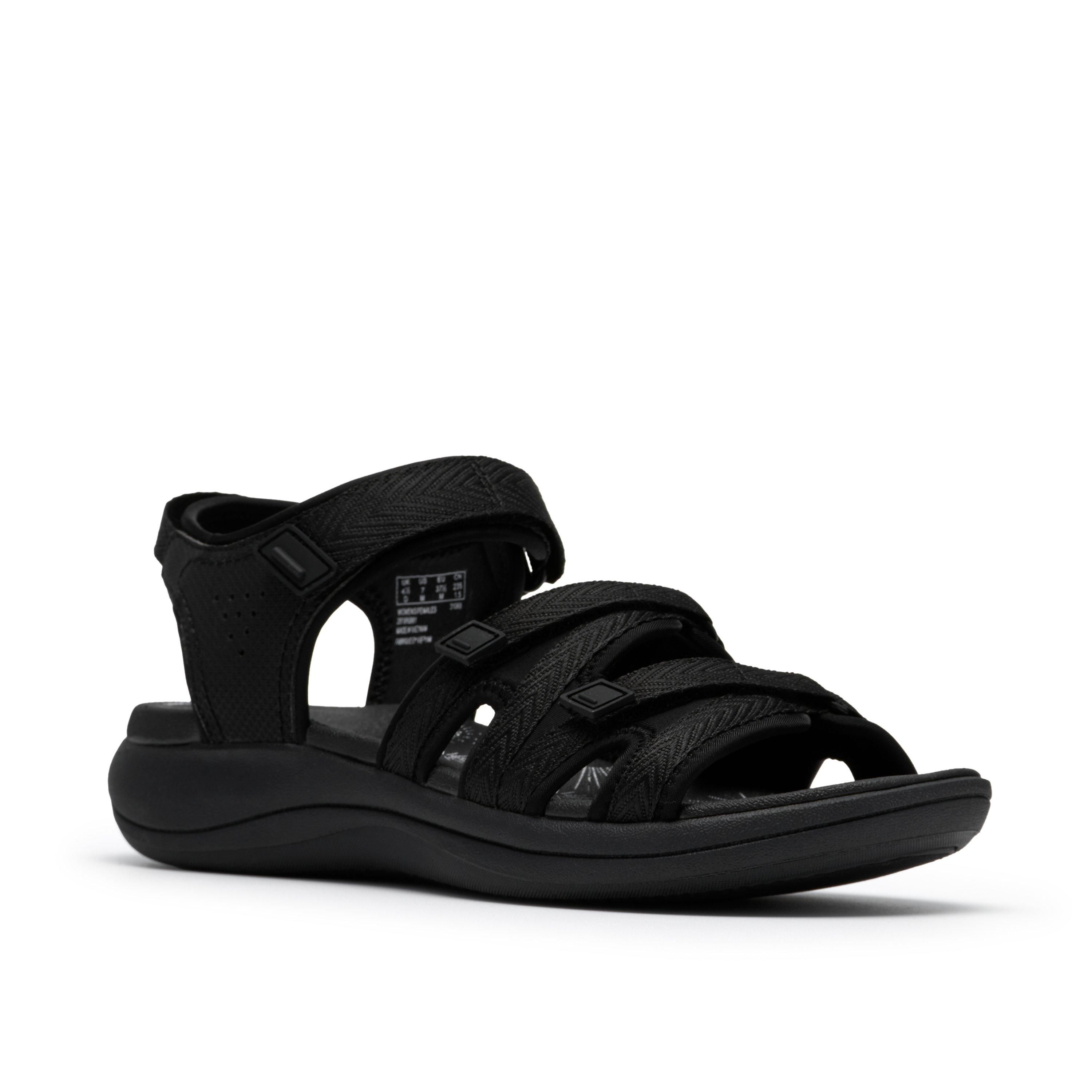 Clarks Mira Madi Black Strappy Sanda
