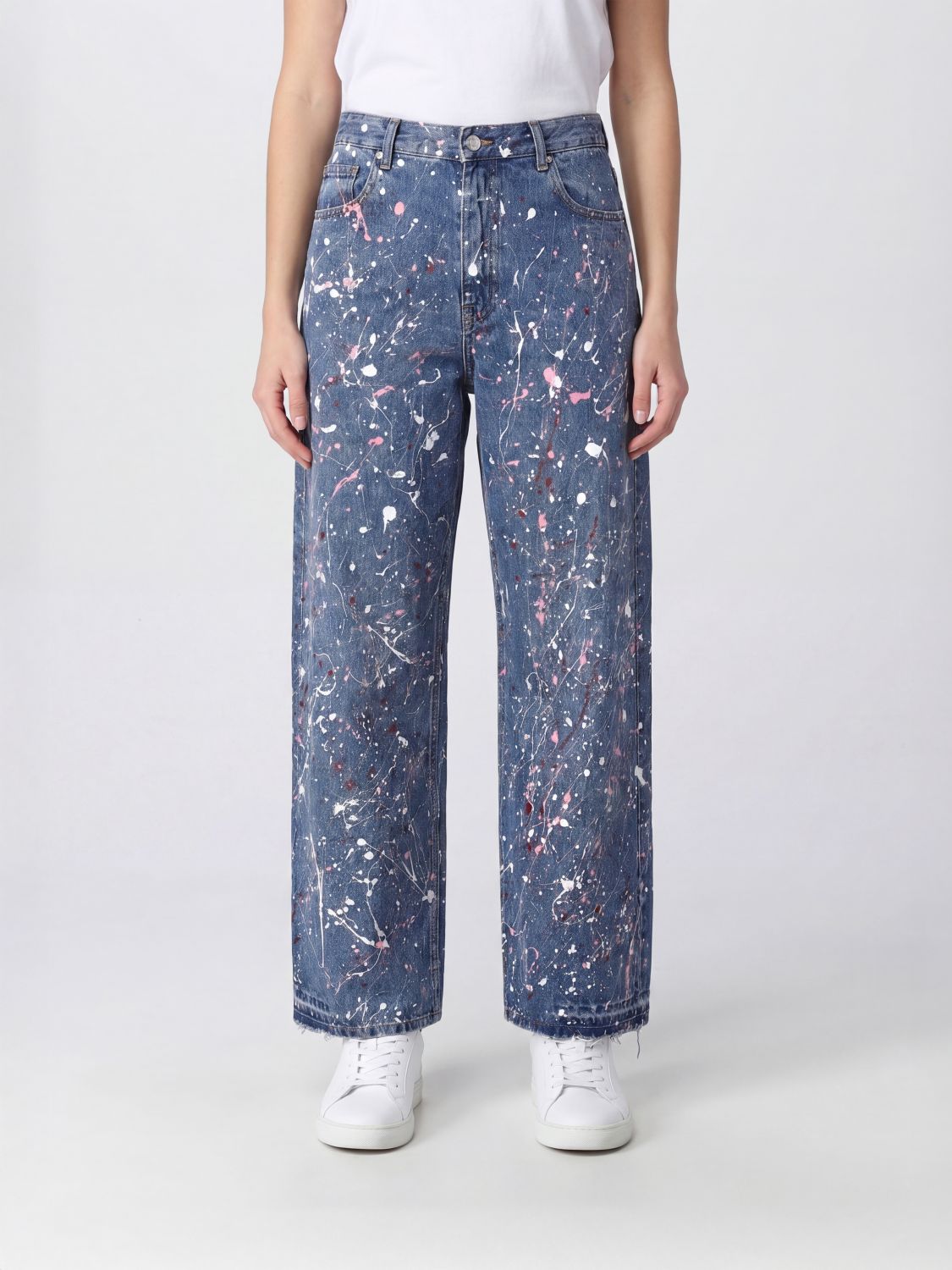E. L.V. DENIM Jeans Woman color Blue