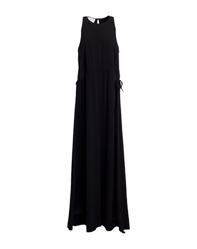 Woman Maxi dress Black Size 10 Viscose, Acetate