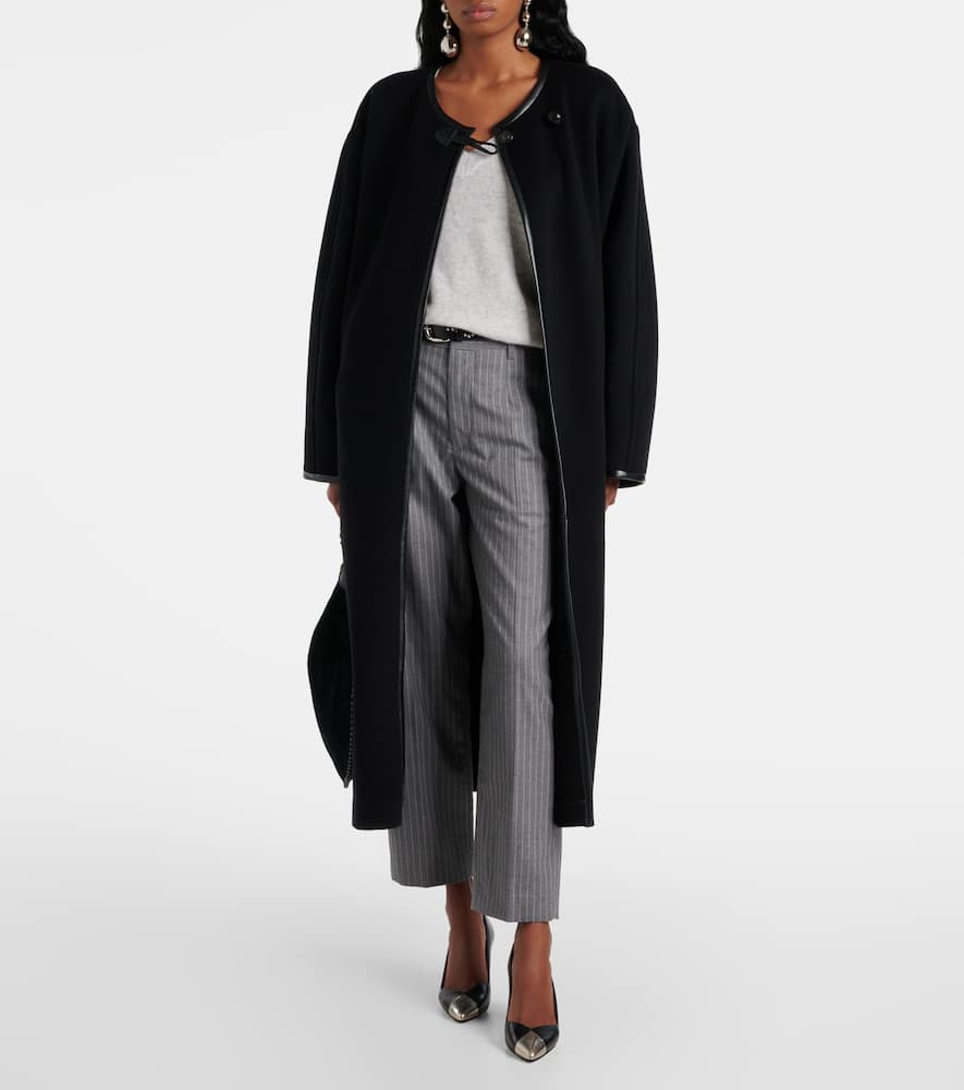 Ritana houndstooth wool tapered pants