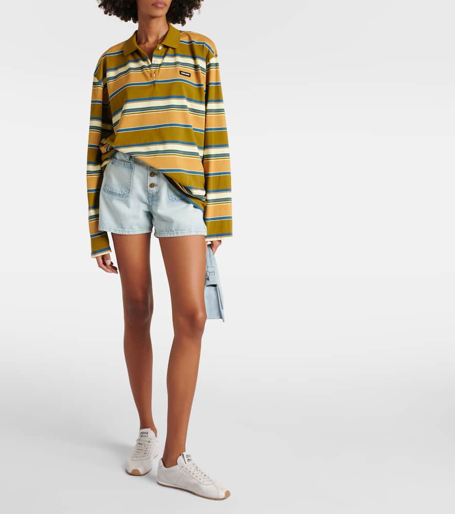 Le Bardot denim shorts