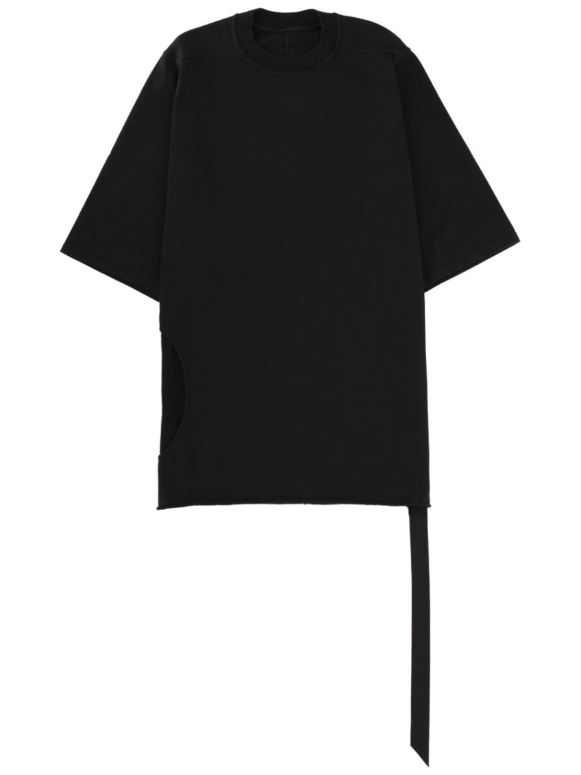 Black Solid Crew Neck T-Shirt
