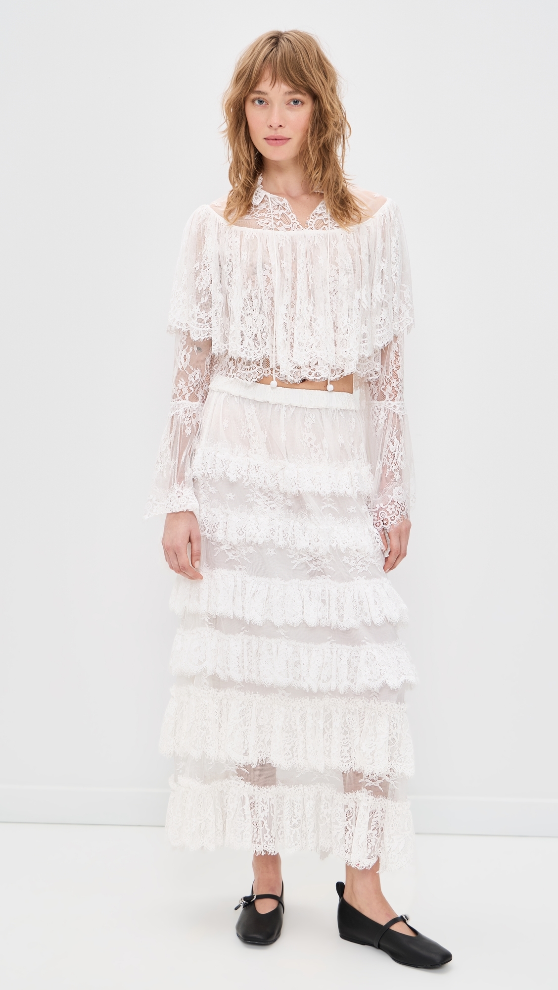 Holden Embroidery Blouse White