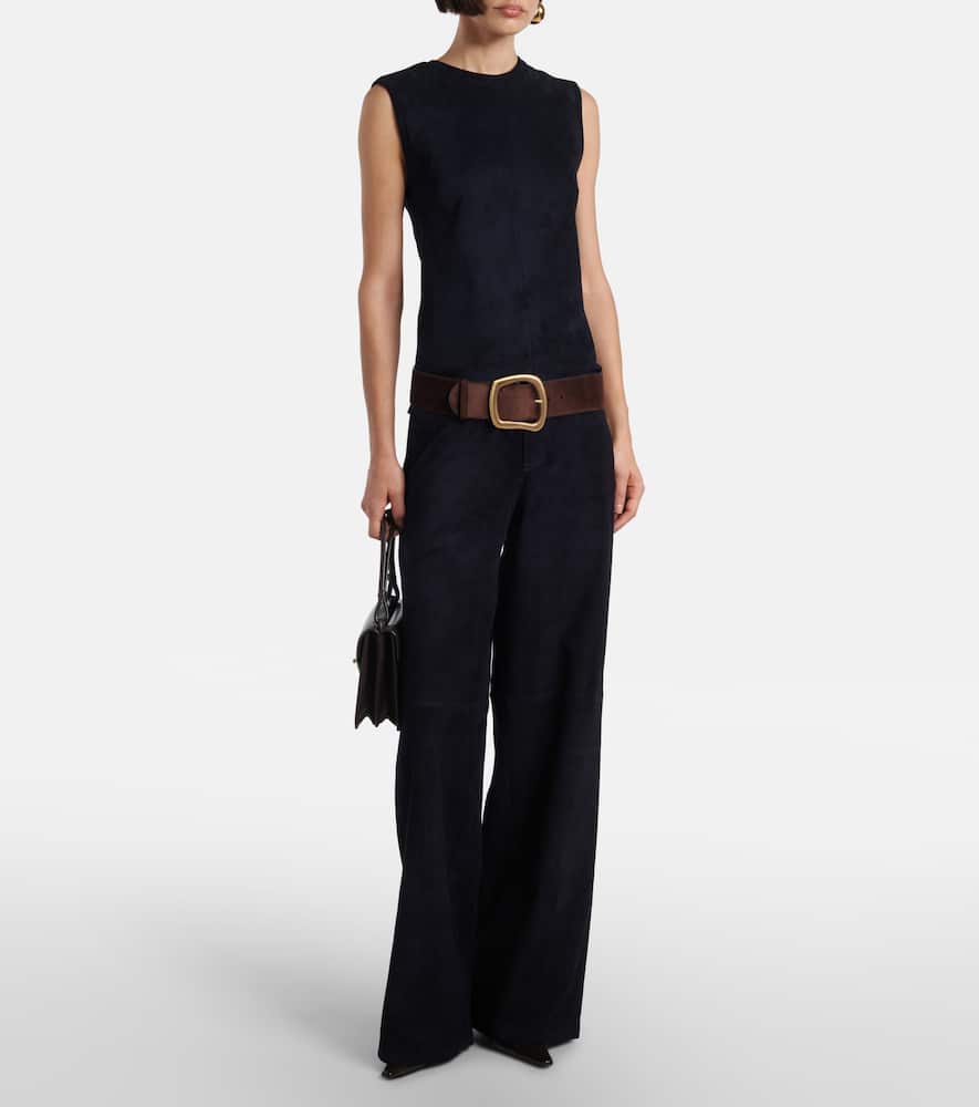 Miuccia suede top