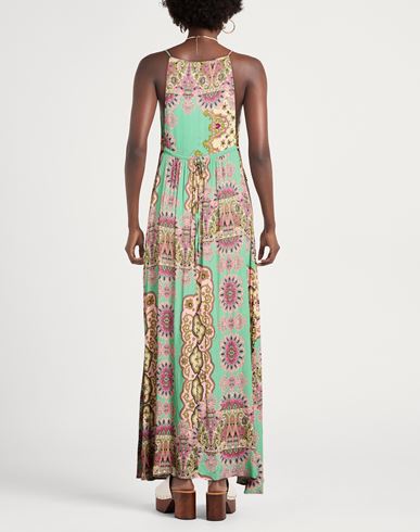 Woman Maxi dress Green Size 6 Viscose