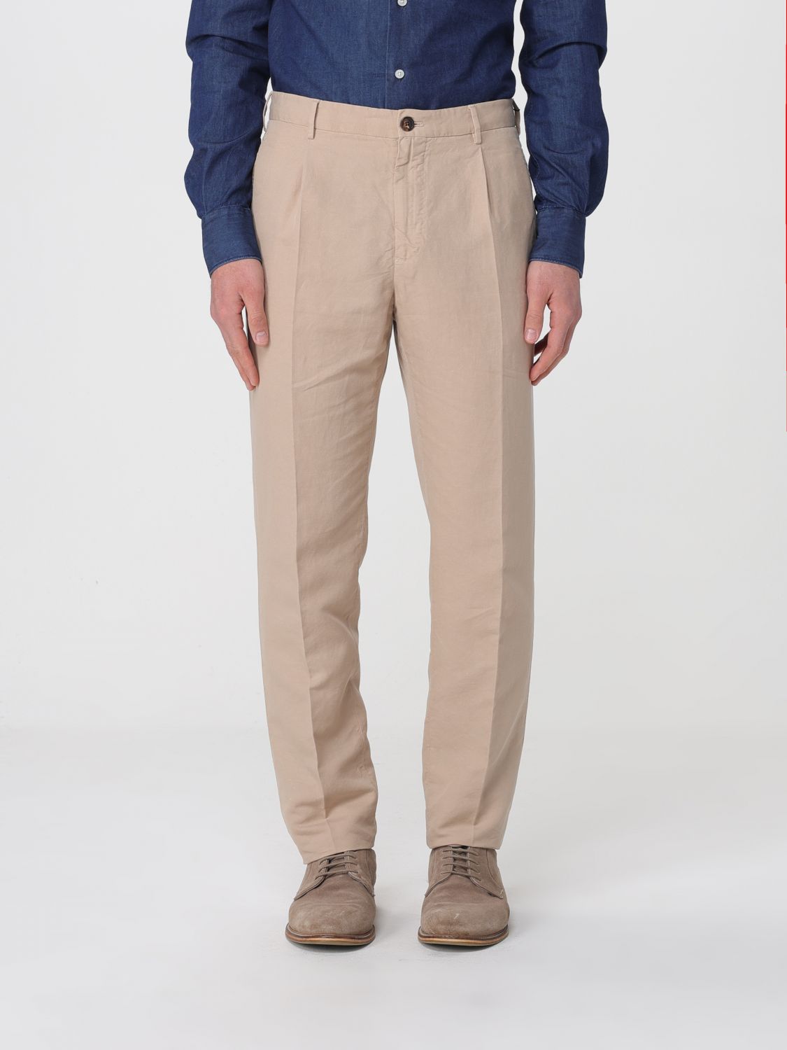 Pants Men color Beige